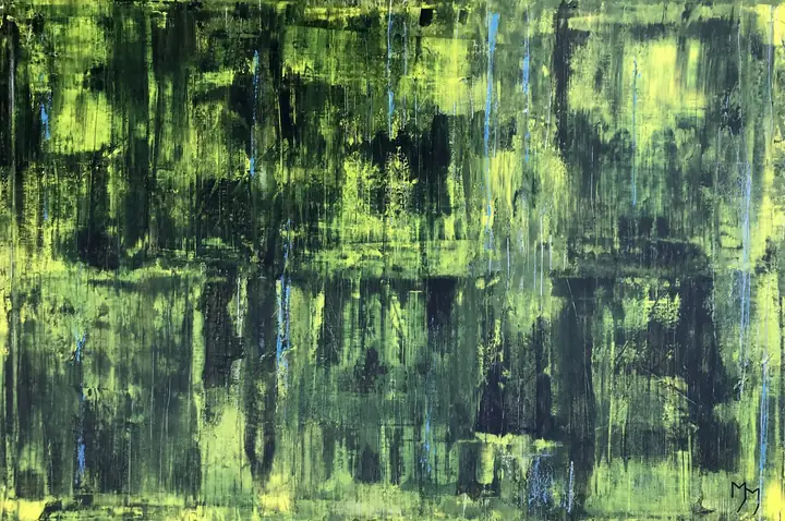 Marc Mengus, 2020#48, acrylique sur toile, 80 x 120 x 2 cm