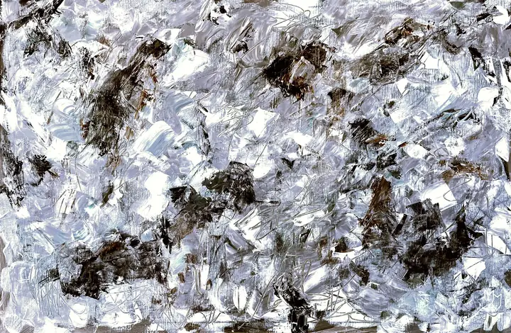 Marc Mengus, 2021#12, acrylique sur toile, 80 x 120 x 2 cm