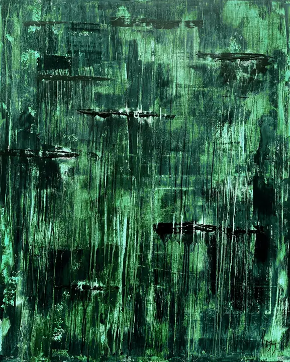 Marc Mengus, 2021#21, acrylique sur toile, 81 x 100 x 2 cm