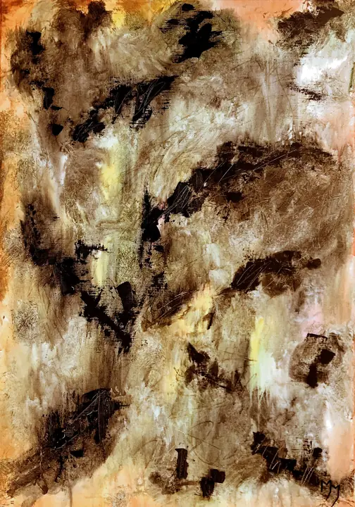 Marc Mengus, 2021#9, acrylique sur toile, 100 x 70 x 2 cm