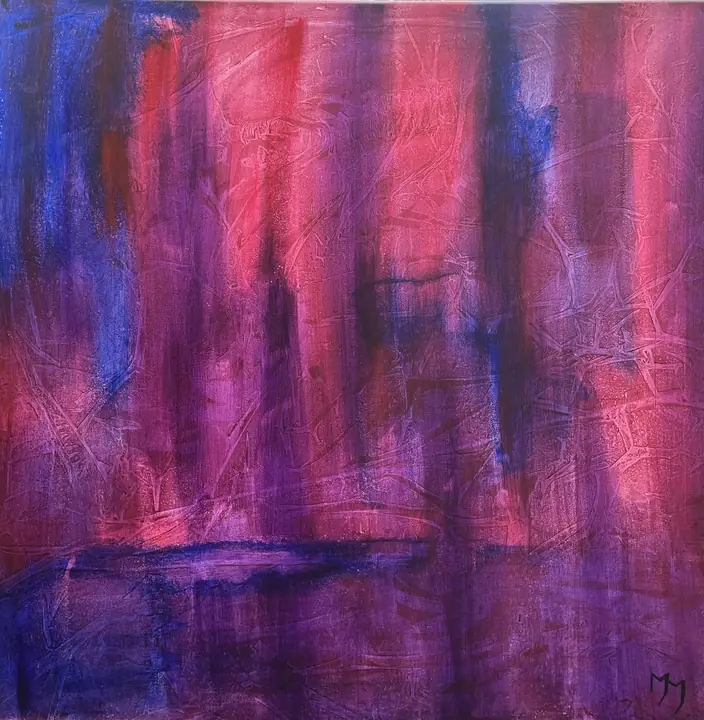 Marc Mengus, 2022#1, acrylique sur toile, 80 x 80 x 2 cm