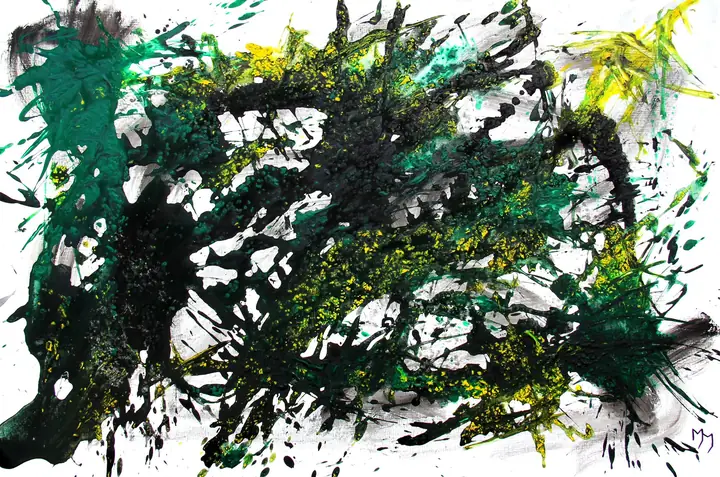 Marc Mengus, 2022#11, acrylique sur toile, 80 x 120 x 2 cm
