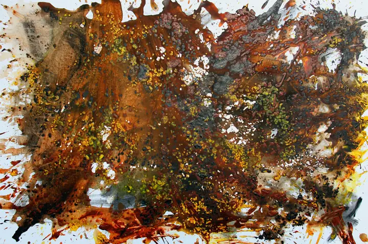 Marc Mengus, 2022#15, acrylique sur toile, 80 x 120 x 2 cm