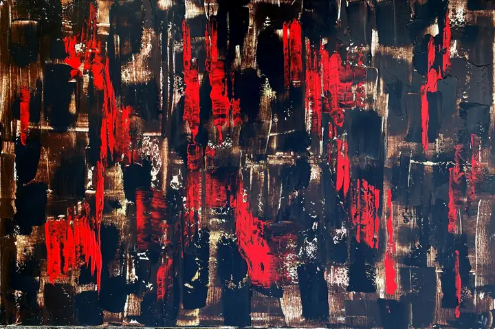 Marc Mengus, 2022#7, acrylique sur toile, 80 x 120 x 2 cm