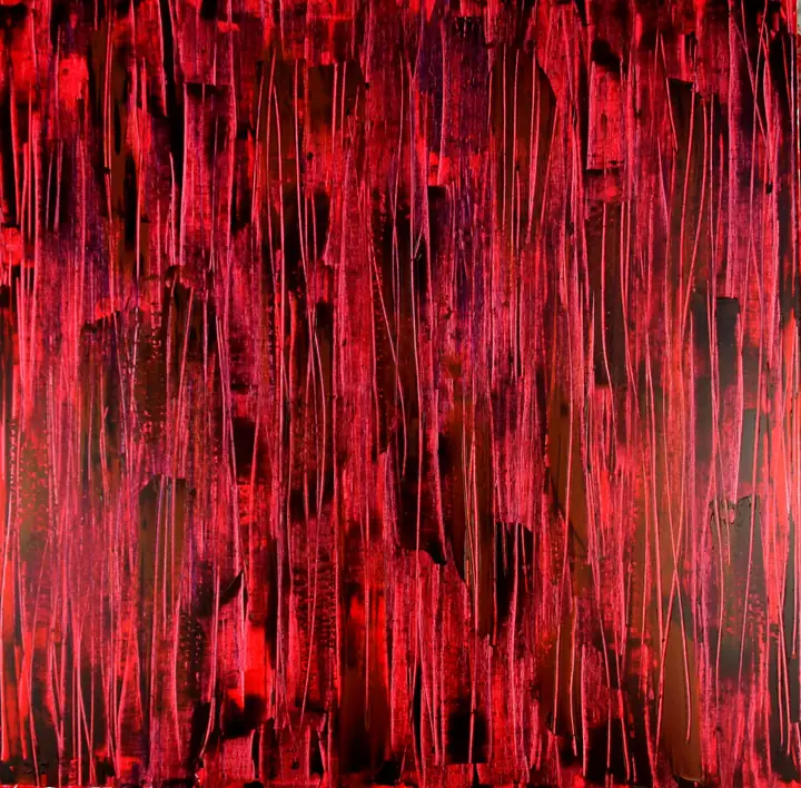 Marc Mengus, 2023#13, acrylique sur toile, 80 x 80 x 2 cm