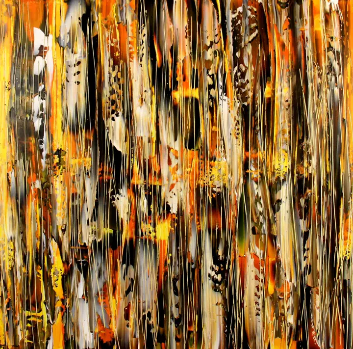Marc Mengus, 2023#9, acrylique sur toile, 80 x 80 x 2 cm