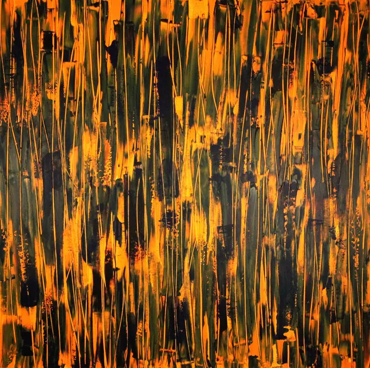 Marc Mengus, 2024#2, acrylique sur toile, 100 x 100 cm