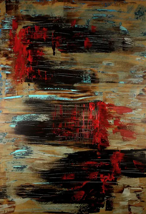 Marc Mengus, 2024#6, acrylique sur toile, 100 x 70 cm