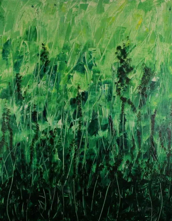 Marc Mengus, 2025#12, acrylique sur toile, 80 x 100 cm