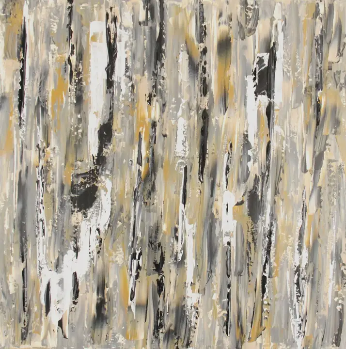 Marc Mengus, 2025#2, acrylique sur toile, 100 x 100 cm
