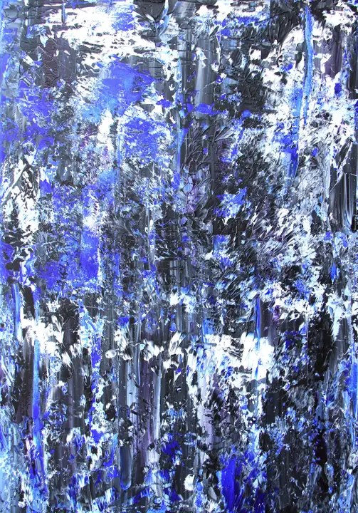 Marc Mengus, 2025#5, acrylique sur toile, 100 x 70 cm
