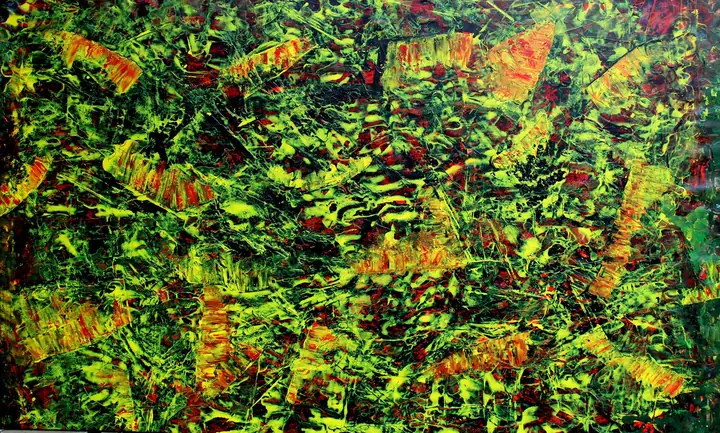 Marc Mengus, 2025#9, acrylique sur toile, 200 x 120 cm