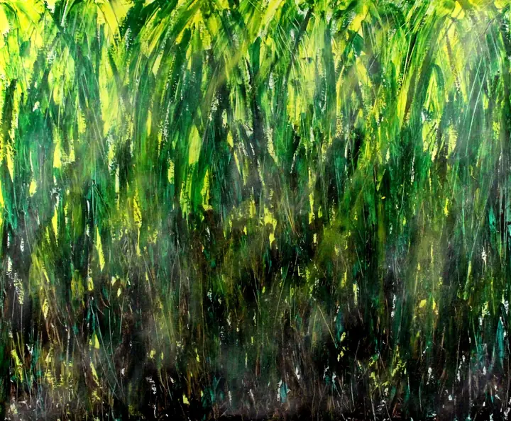 Marc Mengus, 2026#1, acrylique sur toile, 100 x 120 cm